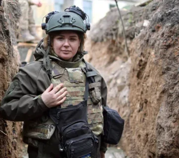 Periodista de guerra Alina Logvinenko