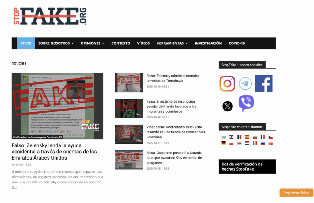 Fuente de la foto: StopFake,