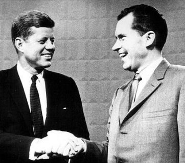 John Fitzgerald Kennedy y Richard Nixon